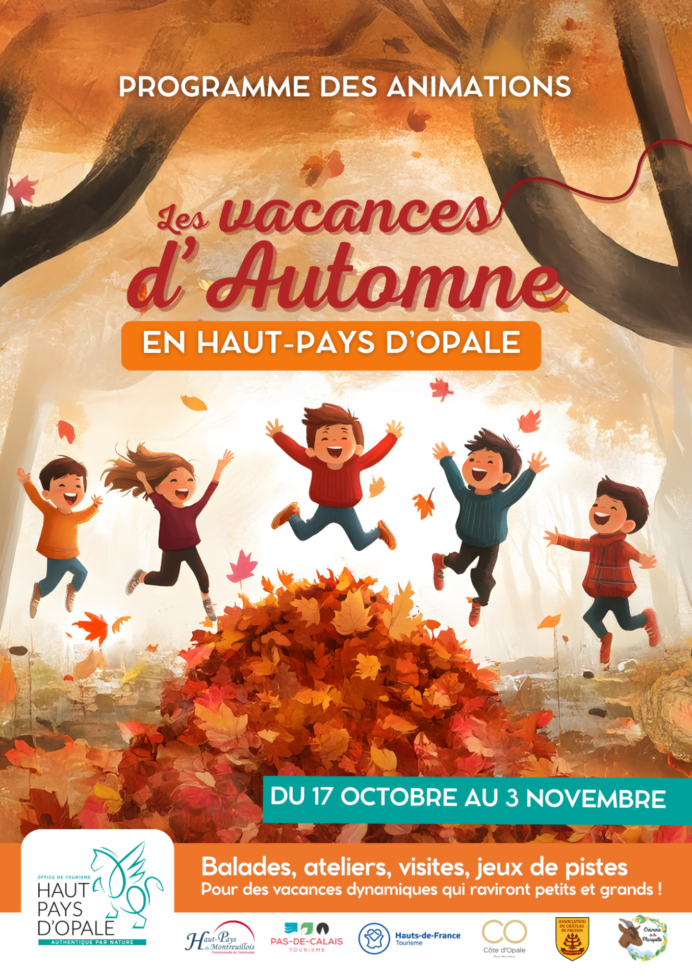 Programme animations – vacances de Toussaint en Haut-Pays d’Opale 2025