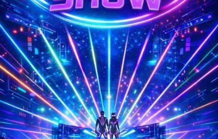 Spectacle de lumières et lasers, sons et effets spéciaux