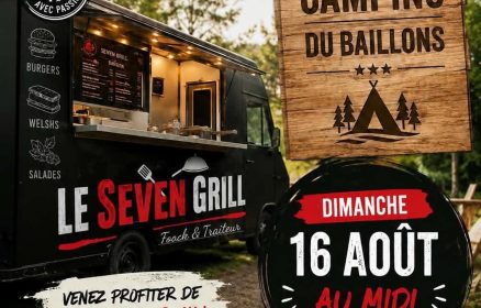 Le Seven Grill sera au Camping du Baillons