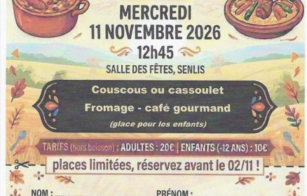 Senlis organise un repas convivial