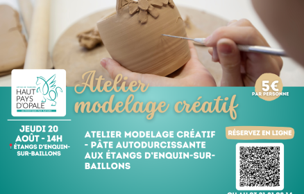 Atelier modelage créatif – Jeudi 20 août