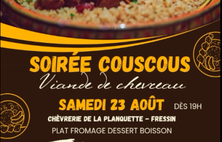 Soirée couscous à la Chèvrerie de la Planquette