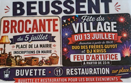 Fête du village du 13 juillet à Beussent