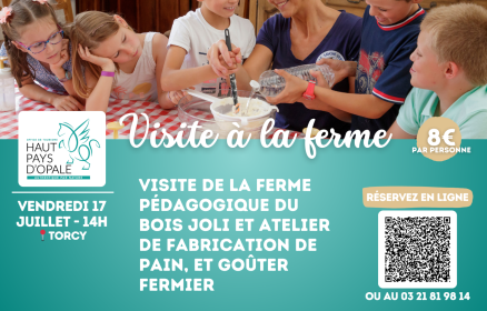 Visite à la ferme pédagogique du Bois Joli à Torcy